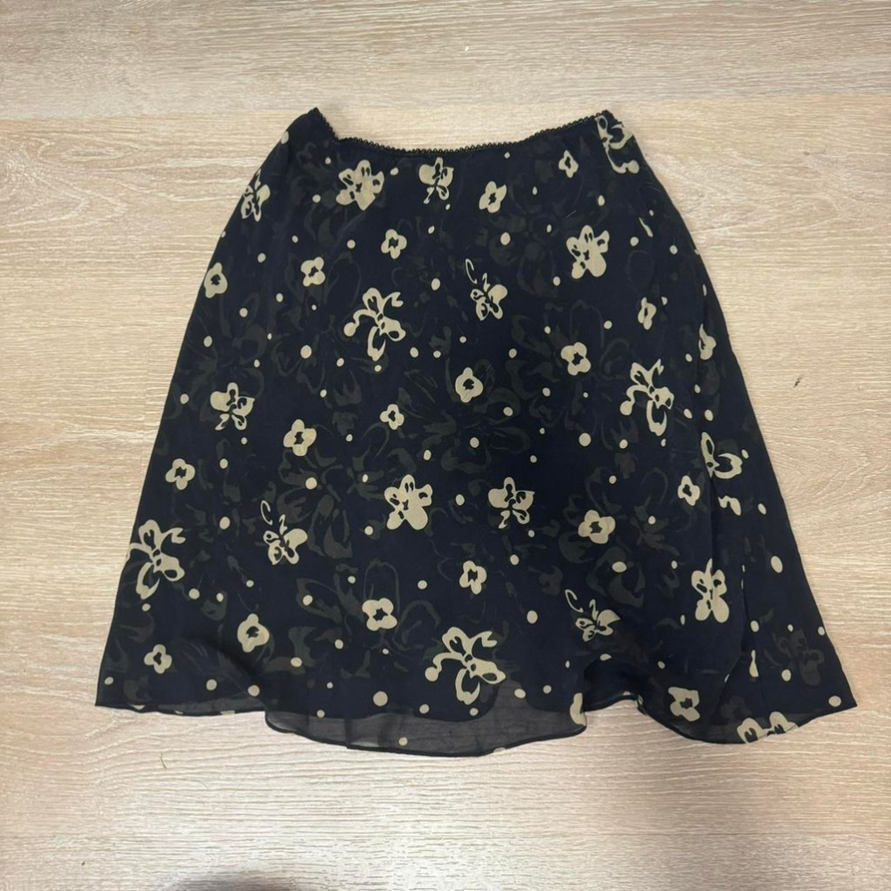 Y2K Mini Skirt Floral Pattern size M